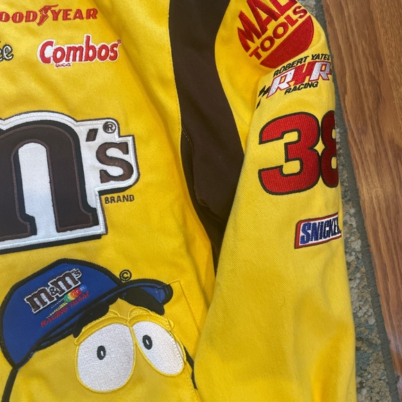 Vintage jeff hamilton nascar jacket yellow xl - Picture 6 of 13